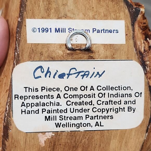 Vintage 91' Chieftain Appalachian Indian Head Ceramic Wall Decor - Picture 6 of 8
